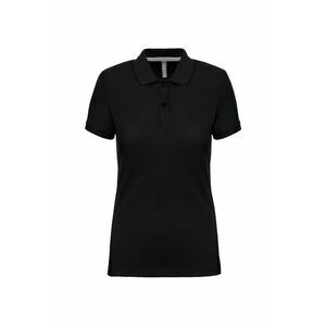 WK. Designed To Work Womens/Ladies Pique Anti-Bacterial Polo Shirt / Black